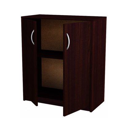 JULIA - Skříňka s policemi - 2 dveře - Wenge H85cm W74cm D35cm