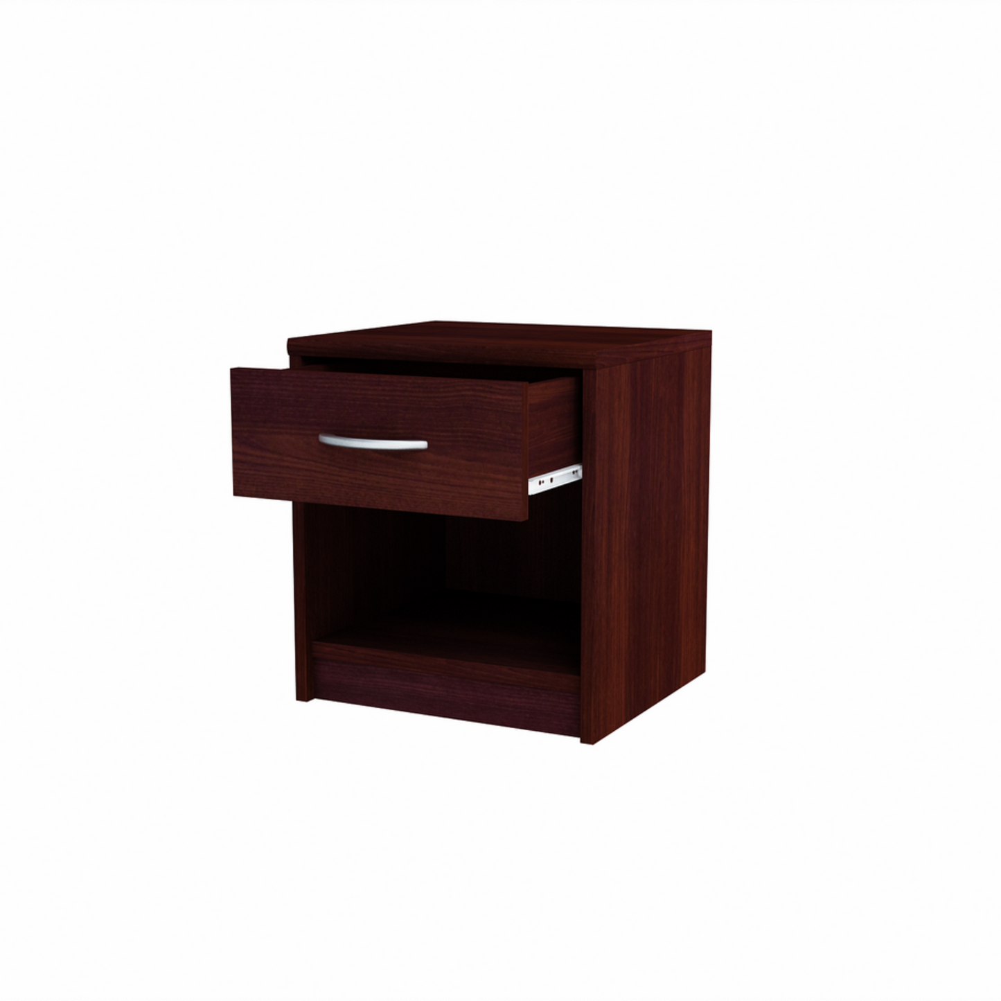 JULIA - Noční stolek - Stolík vedle postele s 1 šuplíkem - Wenge H45cm W39cm D35cm