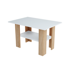 DYLAN - Konferenční stolek - Sonoma dub / Bílý matný H55cm Š87cm D60cm