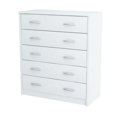 JULIA - Botník na boty - 5 úrovní úložného prostoru - bílý matný povrch H85cm Š74cm H35cm
