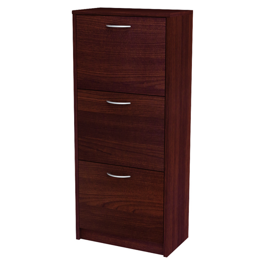 JULIA - Botník na boty - 3 patra úložného prostoru - Wenge - V116cm Š50cm H28cm