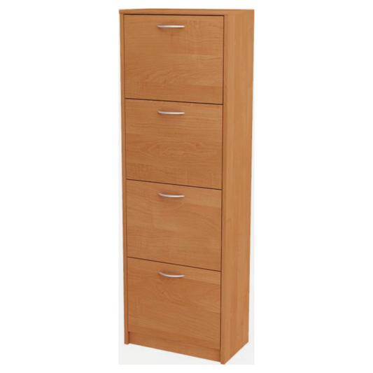 JULIA - Botník na boty - 4 patra úložného prostoru - Olše H152cm Š50cm Hl28cm