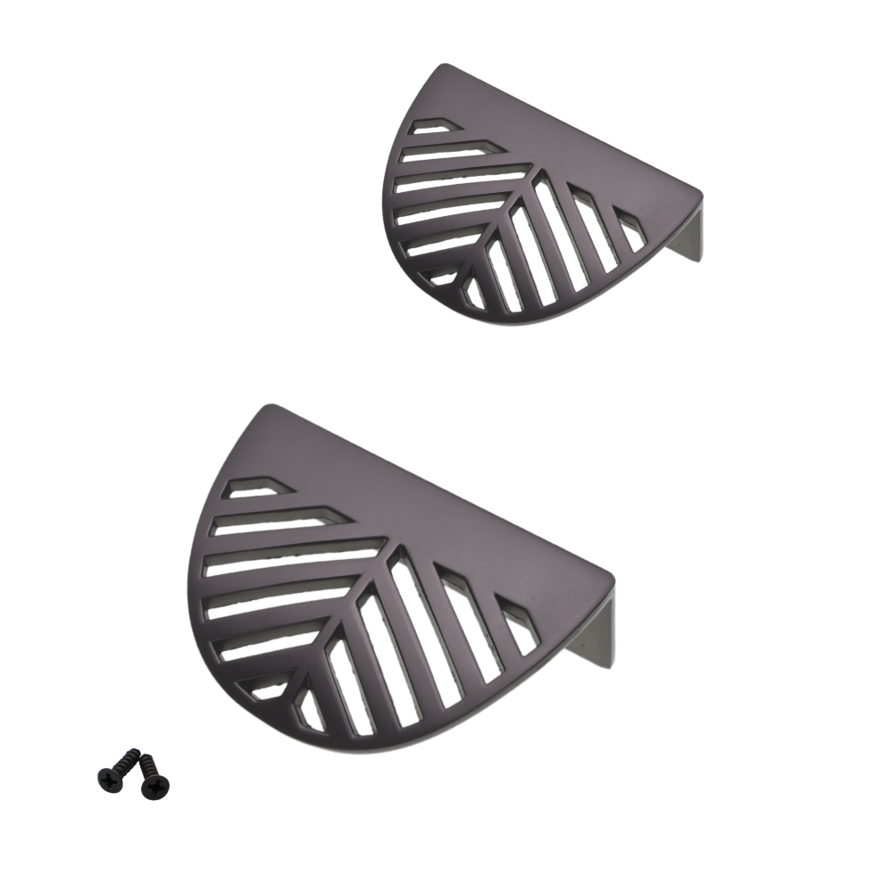 LEAF Edge Pull Nábytková rukojeť 32 mm (celková délka 60 mm) - Perlově matný stříbrný – Furnica