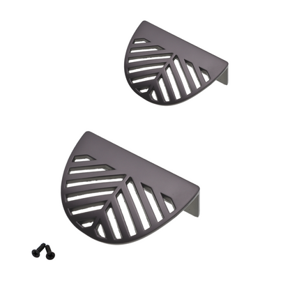 LEAF Edge Pull Nábytková rukojeť 32 mm (celková délka 60 mm) - Perlově matný stříbrný – Furnica