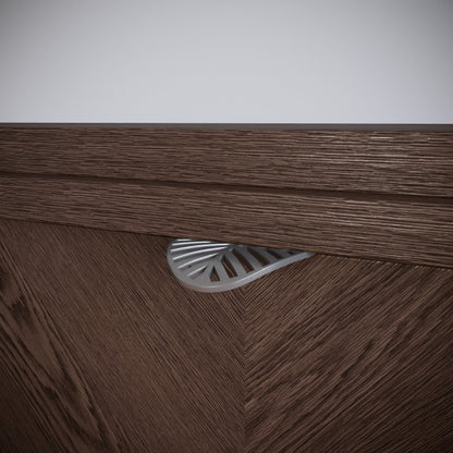 LEAF Edge Pull Nábytková rukojeť 32 mm (celková délka 60 mm) - Perlově matný stříbrný (5) – Furnica