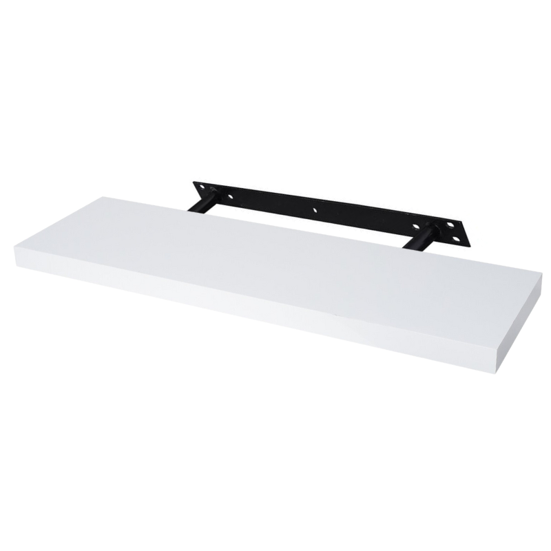 Plovoucí police - balení po 3 - bílá - 80 cm