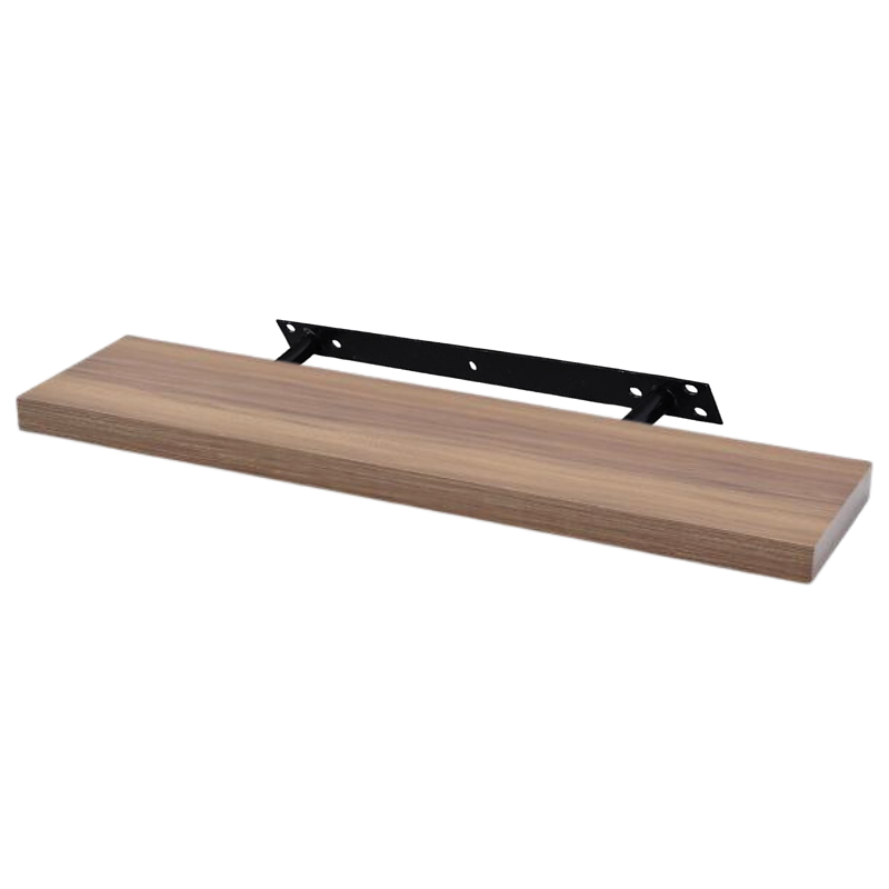 Plovoucí police - balení po 3 - ořech - 90 cm