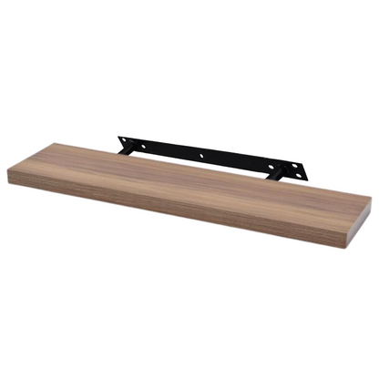 Plovoucí police - balení po 3 - ořech - 90 cm