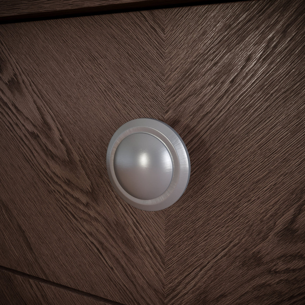 Kulatá madlo na skříňku - kartáčovaná ocel (3) – Furnica