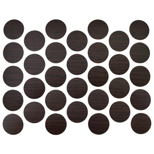 Samolepící krytky na šrouby - Wenge 18mm – Furnica