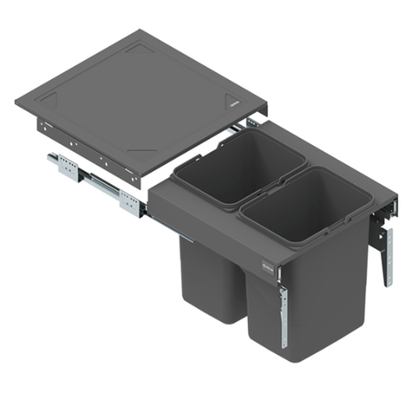 Výsuvný kuchyňský odpadkový koš - 2x15 l nebo 2x20 l - skříňka 50 cm
