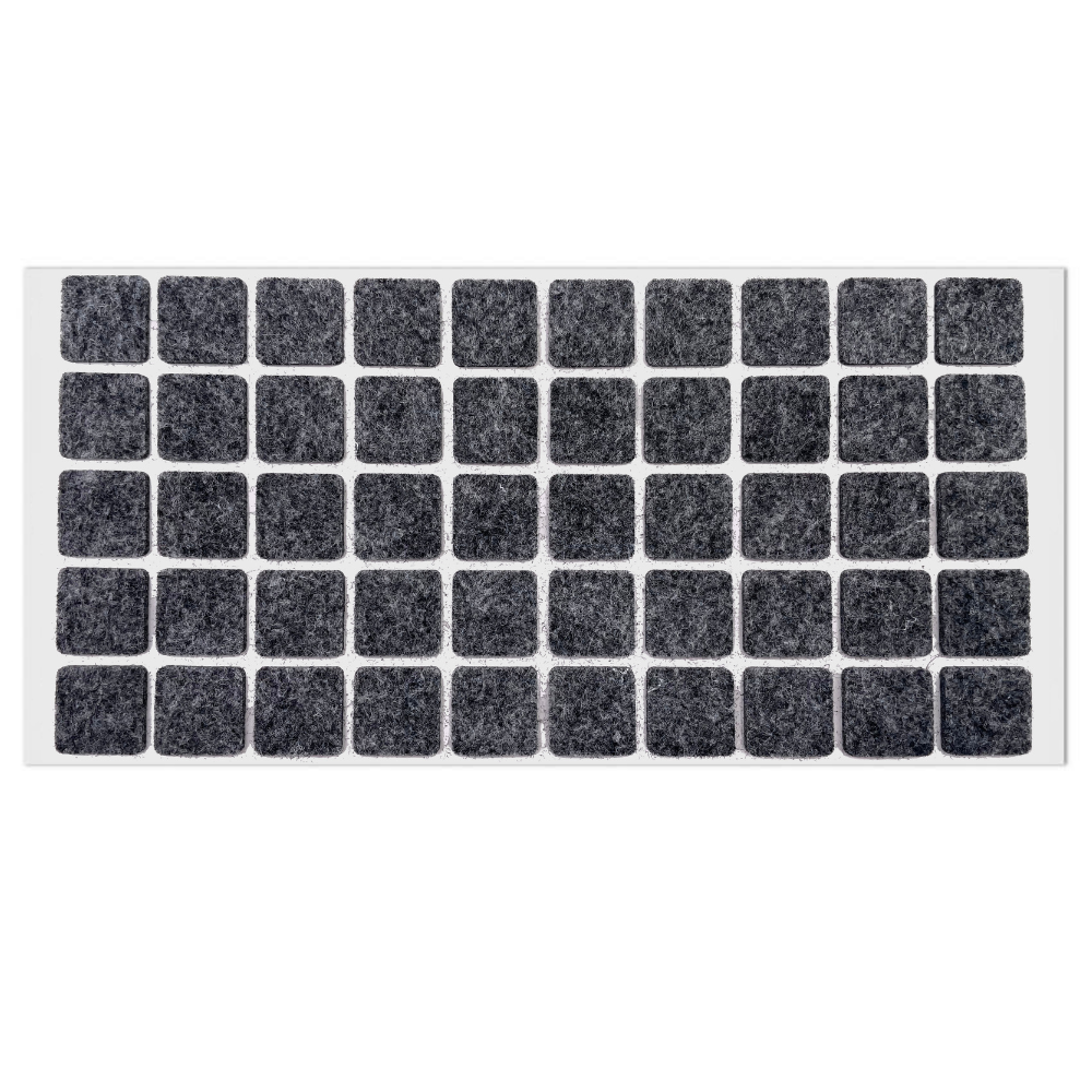 Samolepící filcová podložka 20x20mm šedá – Furnica