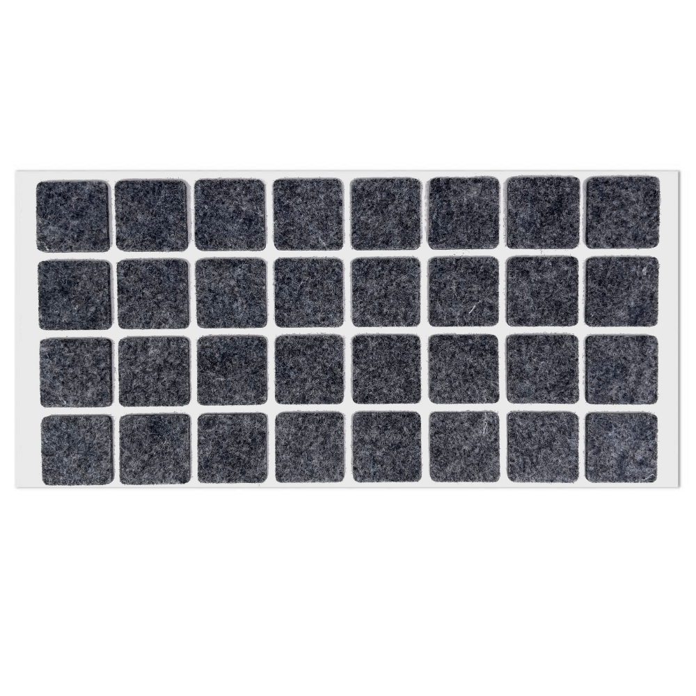 Samolepící filcová podložka 25x25mm - šedá – Furnica
