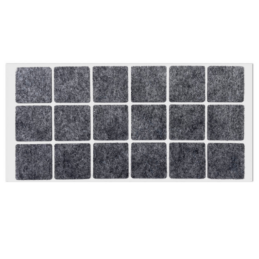 Samolepící filcová podložka 35x35mm šedá – Furnica