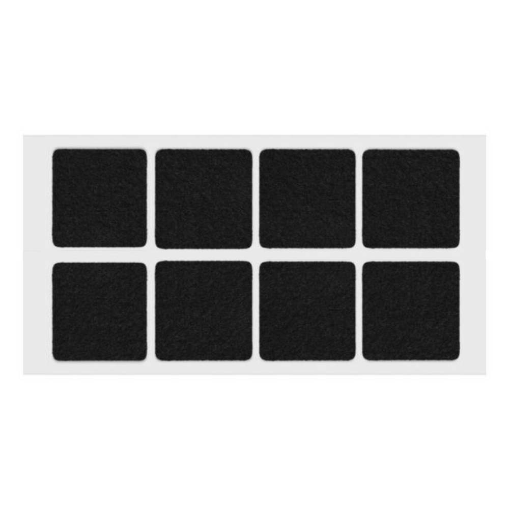 Samolepící filcová podložka 50x50mm černá – Furnica