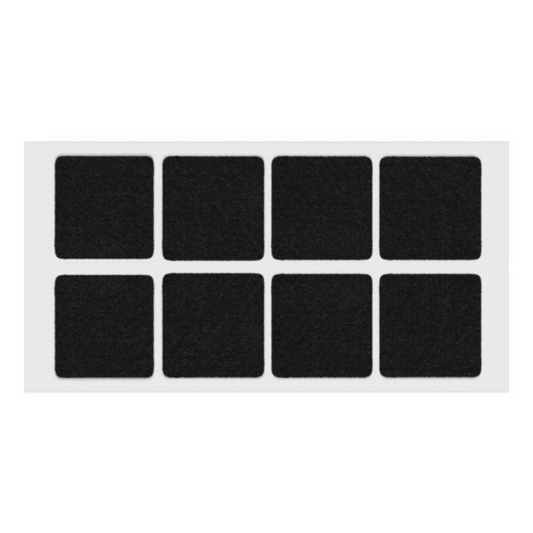 Samolepící filcová podložka 50x50mm černá – Furnica