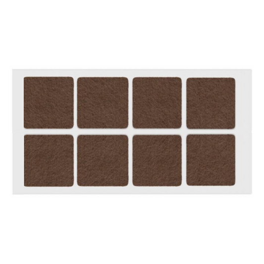 Samolepící filcová podložka 50x50mm hnědá – Furnica
