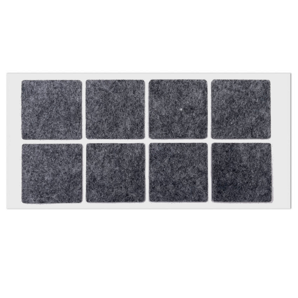 Samolepící filcová podložka 50x50mm šedá – Furnica