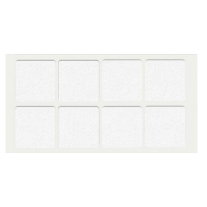 Samolepící filcová podložka 50x50mm bílá – Furnica