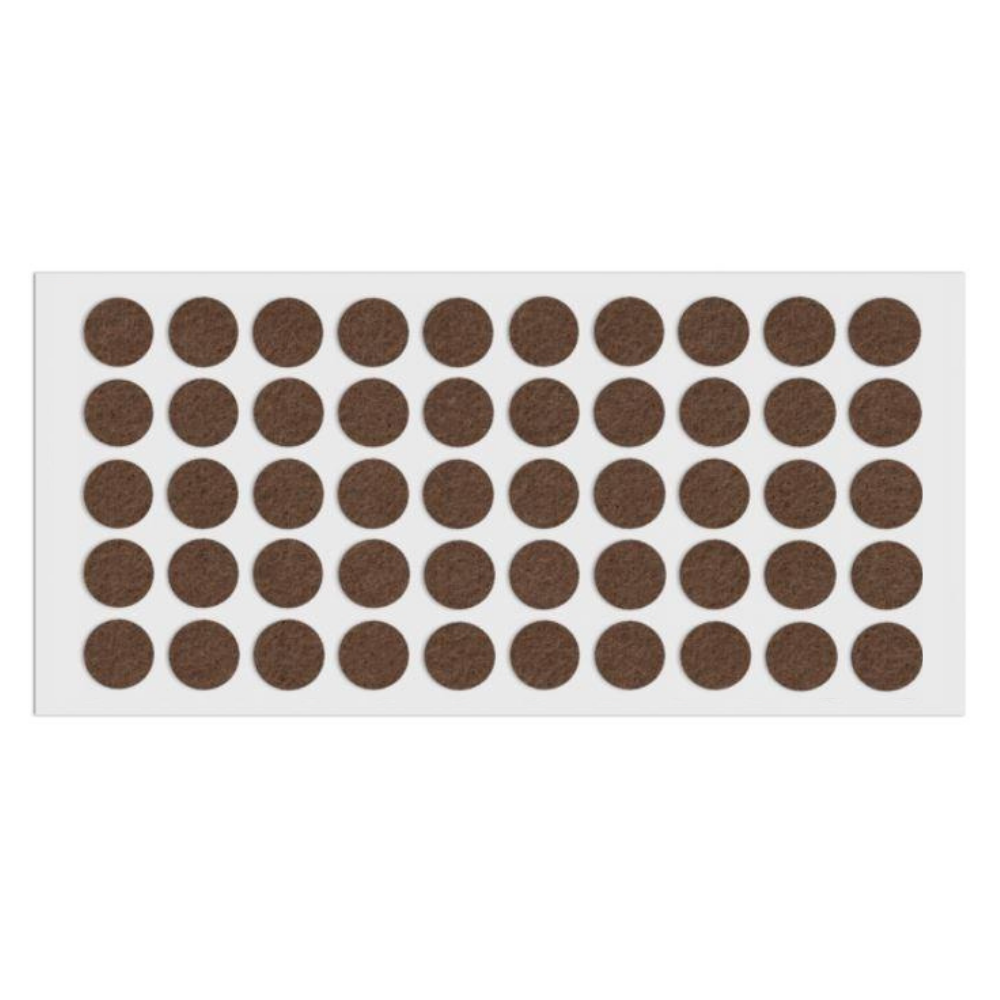 Samolepící filcová podložka Ø18mm hnědá – Furnica