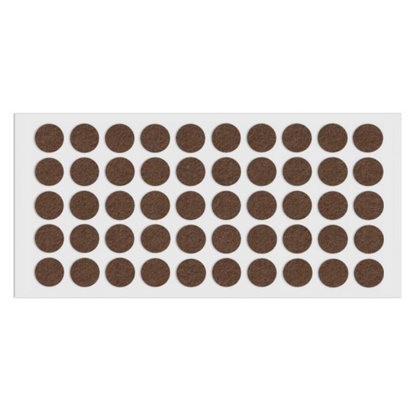 Samolepící filcová podložka Ø18mm hnědá – Furnica