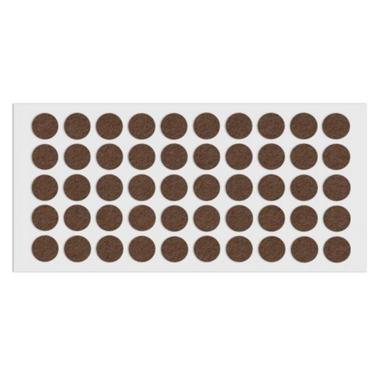 Samolepící filcová podložka Ø18mm hnědá – Furnica