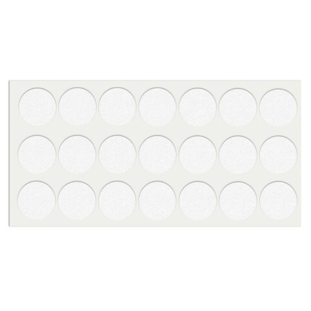 Samolepící podložka z filcu Ø30mm bílá – Furnica
