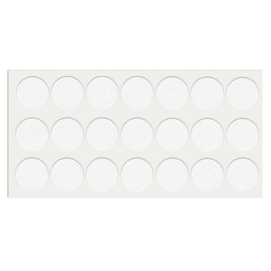Samolepící podložka z filcu Ø30mm bílá – Furnica