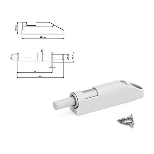 Soft-Close Cabinet Door Damper - Bílý (10 ks)