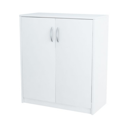 JULIA - Skříňka s policemi - 2 dveře - bílý matný povrch H85cm Š74cm H35cm
