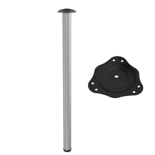 Nastavitelná noha nábytku 1100 mm - ocelová montážní deska - hliník – Furnica
