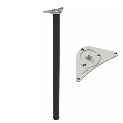 Nastavitelná noha nábytku 1100 mm - montážní deska ZnAl - černá – Furnica