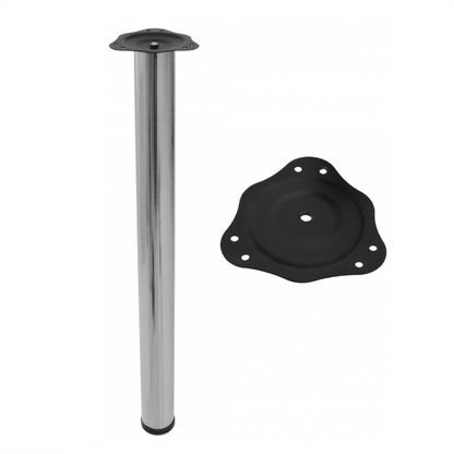 Nastavitelná noha nábytku 710 mm - kartáčovaný nikl – Furnica