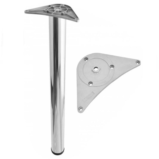 Nastavitelná noha nábytku 710 mm - montážní deska ZnAl - chrom – Furnica