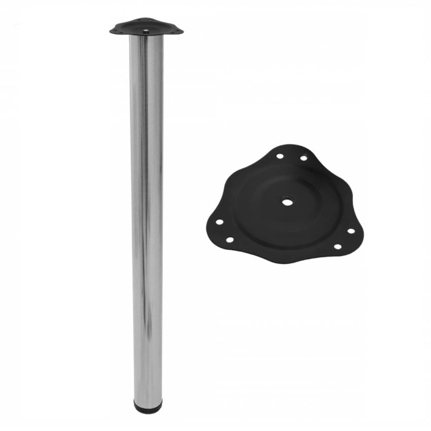 Nastavitelná noha nábytku 820 mm - kartáčovaný nikl – Furnica
