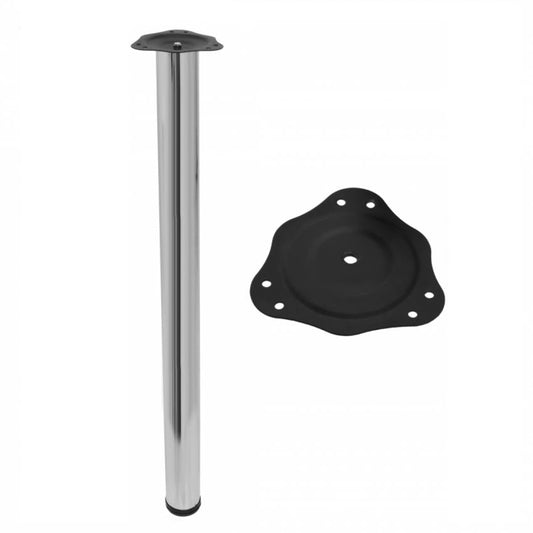 Nastavitelná noha nábytku 820 mm - chrom – Furnica