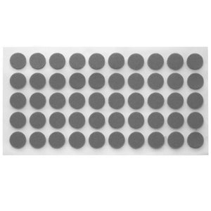 Nárazník na dveře skříně - samolepící - 10mm šedý - 50 kusů