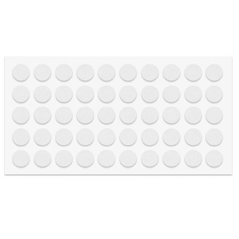 Nárazník na dveře skříně - samolepící - 10 mm bílý - 50 kusů – Furnica