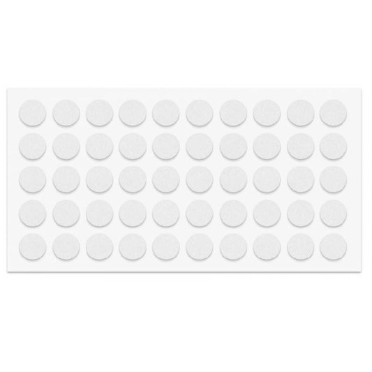 Cabinet door bumper - self-adhesive - 10mm White - 50pcs NTP White 