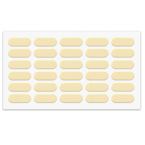 Nárazník na dveře skříně - samolepící - 8x22mm - béžový - 30 kusů