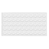 Bumper na dveře skříně - samolepící silikon 10x2mm - 50 kusů