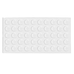 Nárazník na dveře skříně - samolepící silikon 9x2mm - 50 kusů