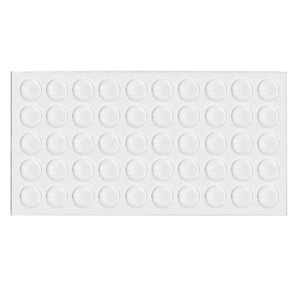 Nárazník na dveře skříně - samolepící silikon 7x1.5mm - 50 kusů