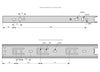 Výsuvné lišty s kuličkovými ložisky 250 mm - H35 (pravá a levá strana)