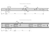 Výsuvné lišty s kuličkovými ložisky 350 mm - H35 (pravá a levá strana)