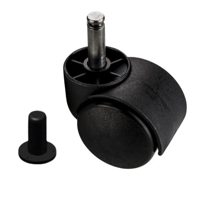 Nábytek plastové otočné kolo s montážním kolíkem 8 mm a pouzdrem - Ø40 mm – Furnica