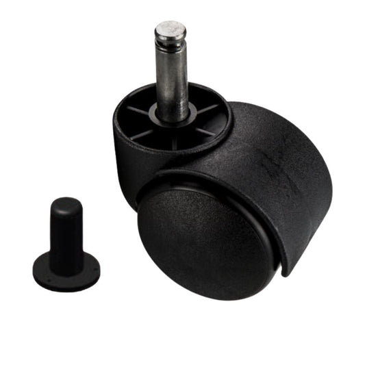 Nábytek plastové otočné kolo s montážním kolíkem 8 mm a pouzdrem - Ø40 mm – Furnica
