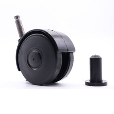 Nábytek plastové otočné kolo s montážním špendlíkem o průměru 8 mm a pouzdrem - Ø55 mm.