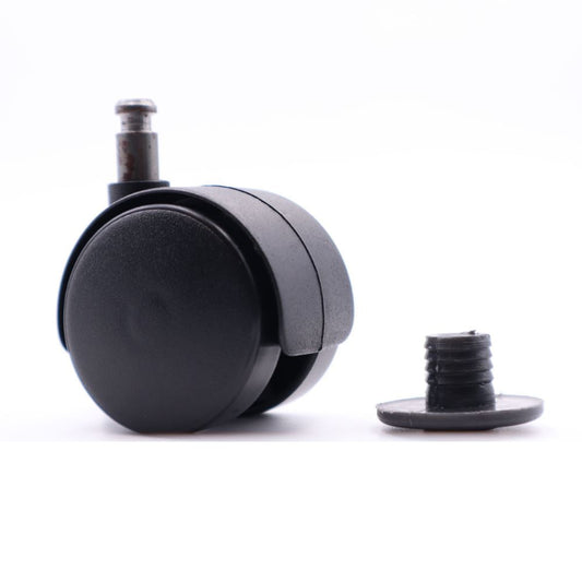 Nábytek plastové otočné kolo s krátkým montážním hřebem o průměru 8 mm a pouzdrem - Ø40 mm. – Furnica