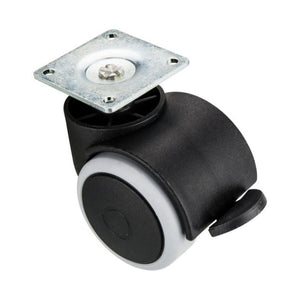 Nábytek s gumovým otočným kolečkem s montážní deskou a brzdou Ø40mm